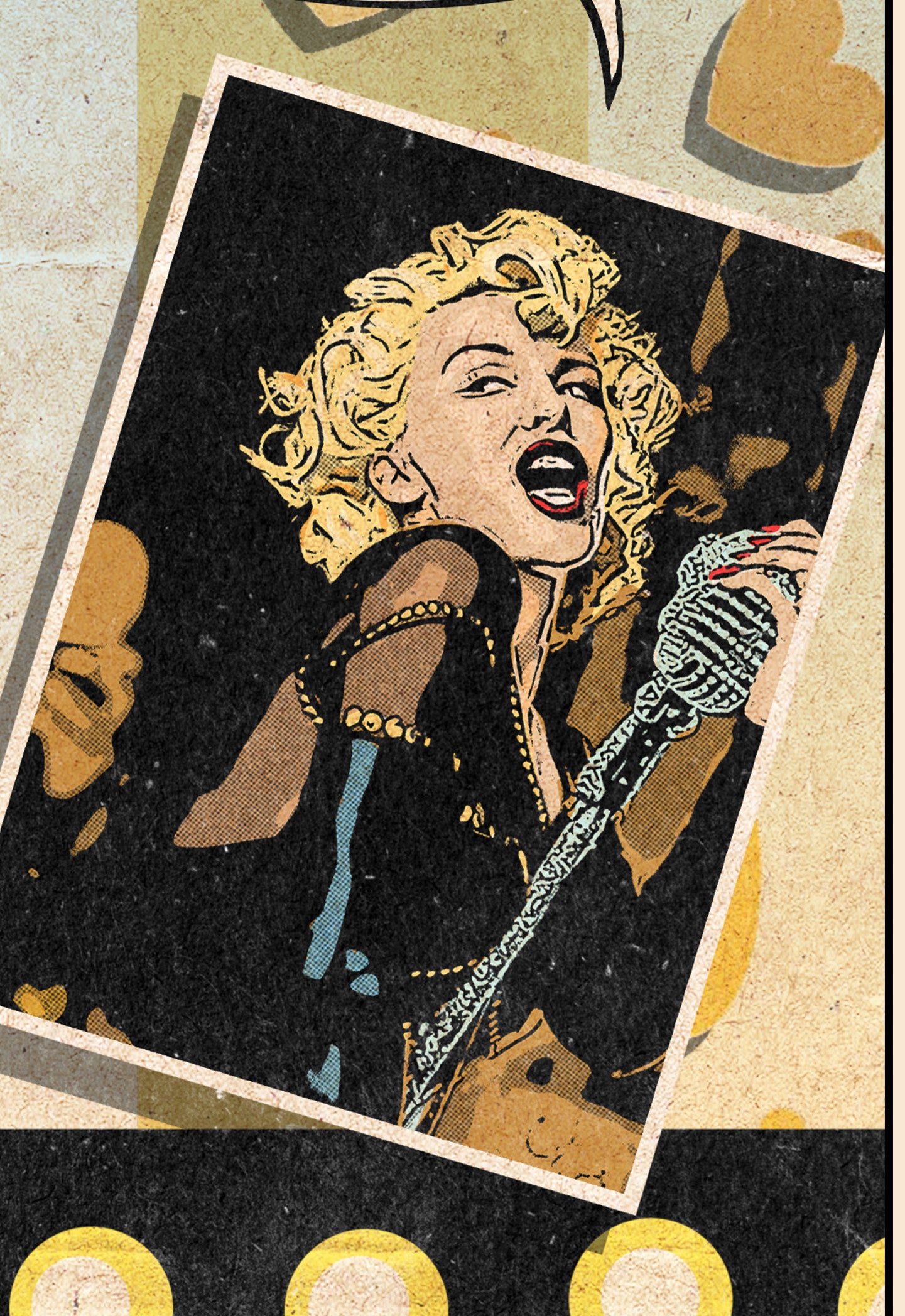 Kylie Minogue Print - 2 Hearts Comic Cover Art
