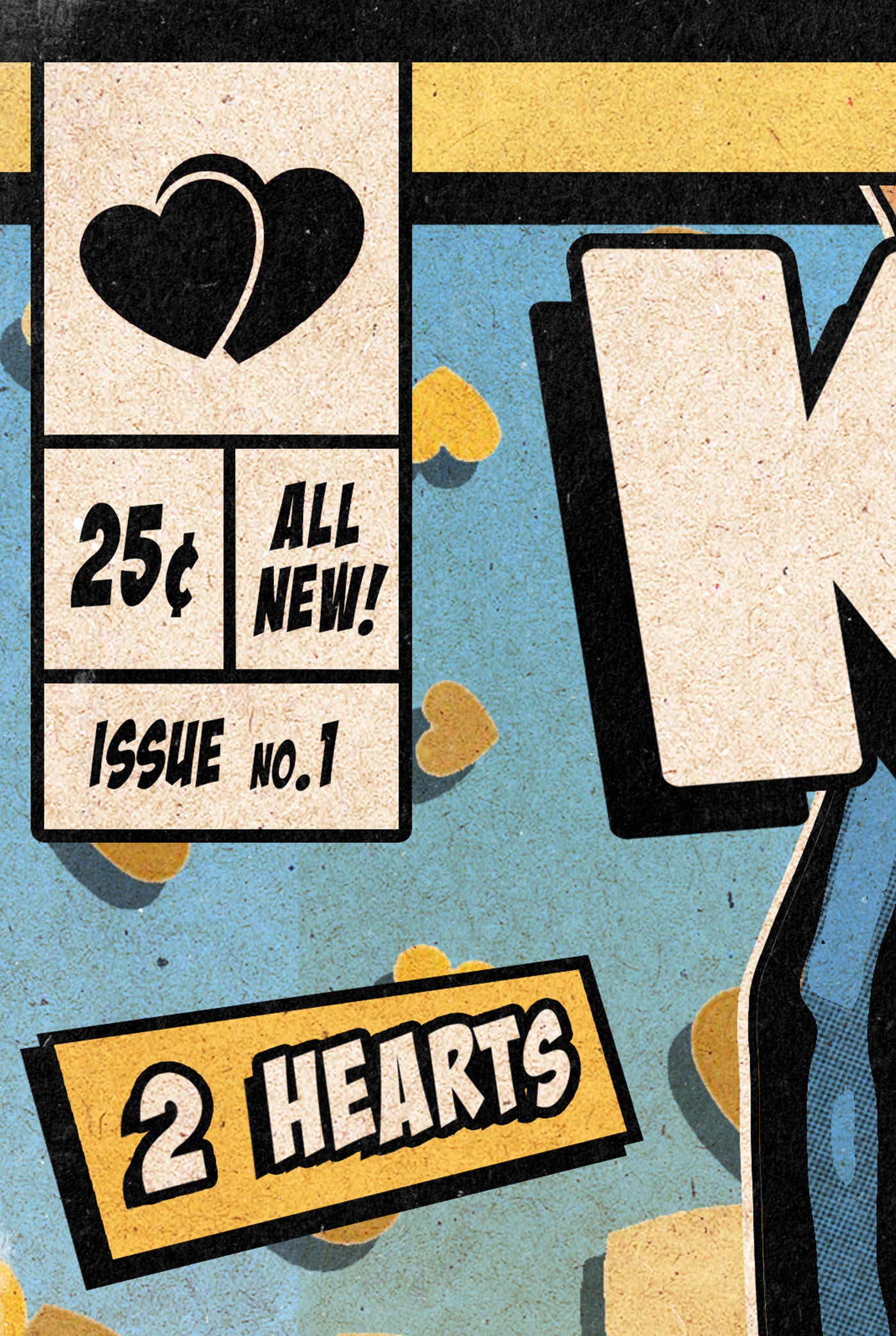 Kylie Minogue Print - 2 Hearts Comic Cover Art