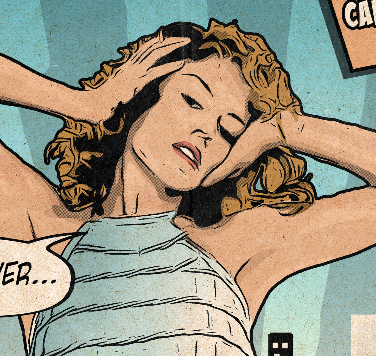 Kylie Minogue Print - Can't Get You Out Of My Head Comic Cover Art