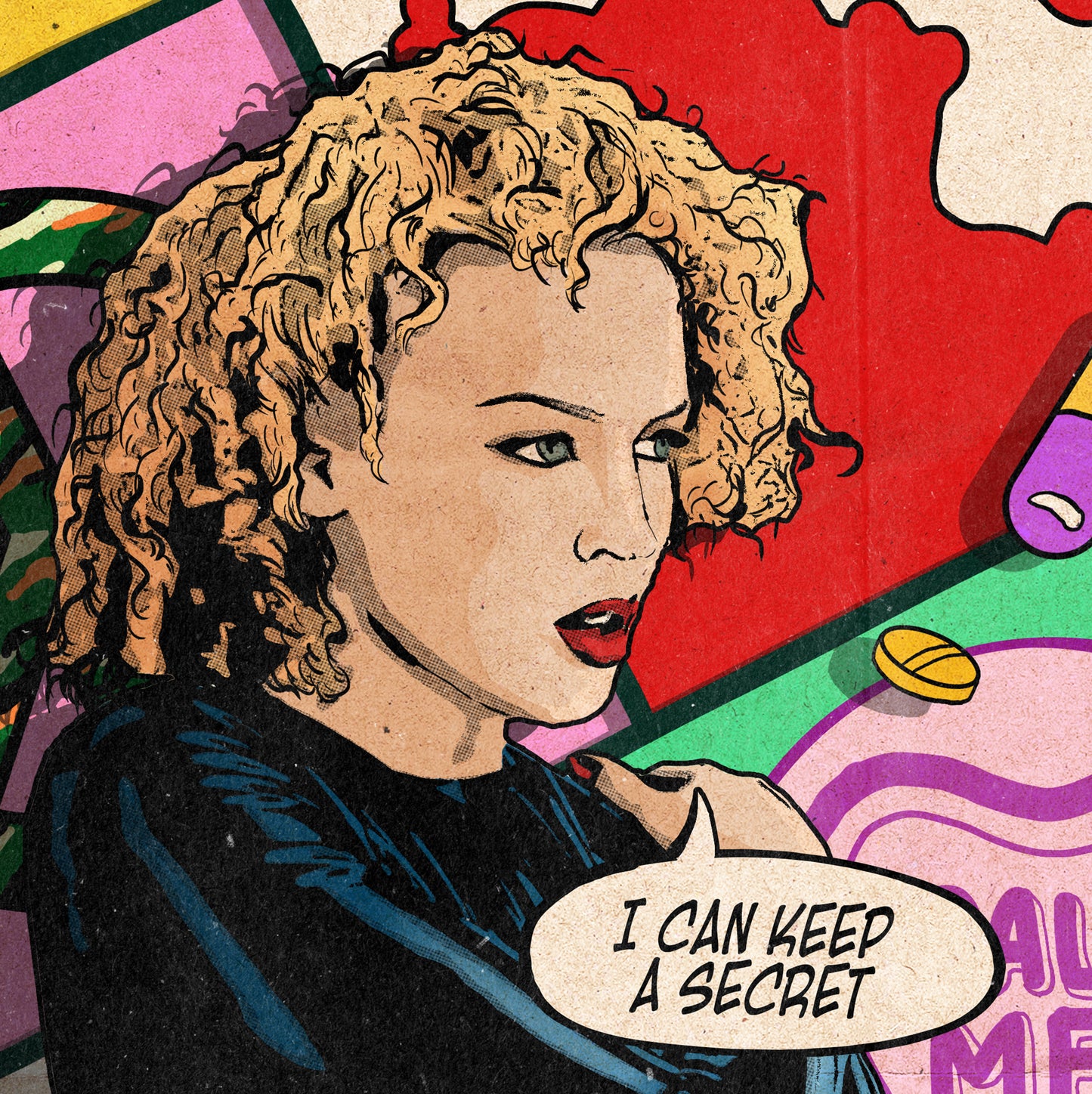 Kylie Minogue Print - Confide In Me Comic Cover Art