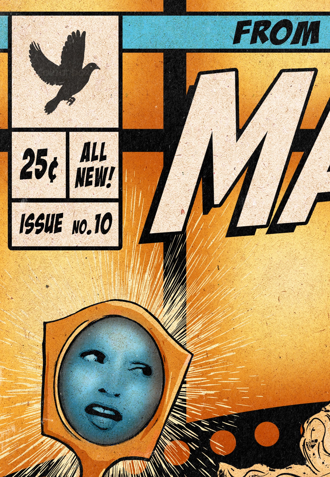 Madonna Print - Bedtime Story Comic Cover Art