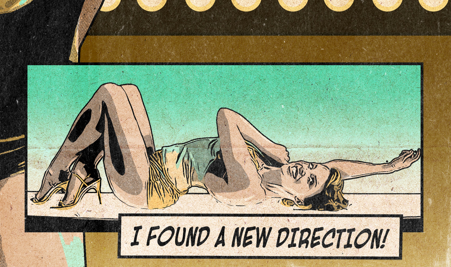 Kylie Minogue Print - Spinning Around Comic Cover Art