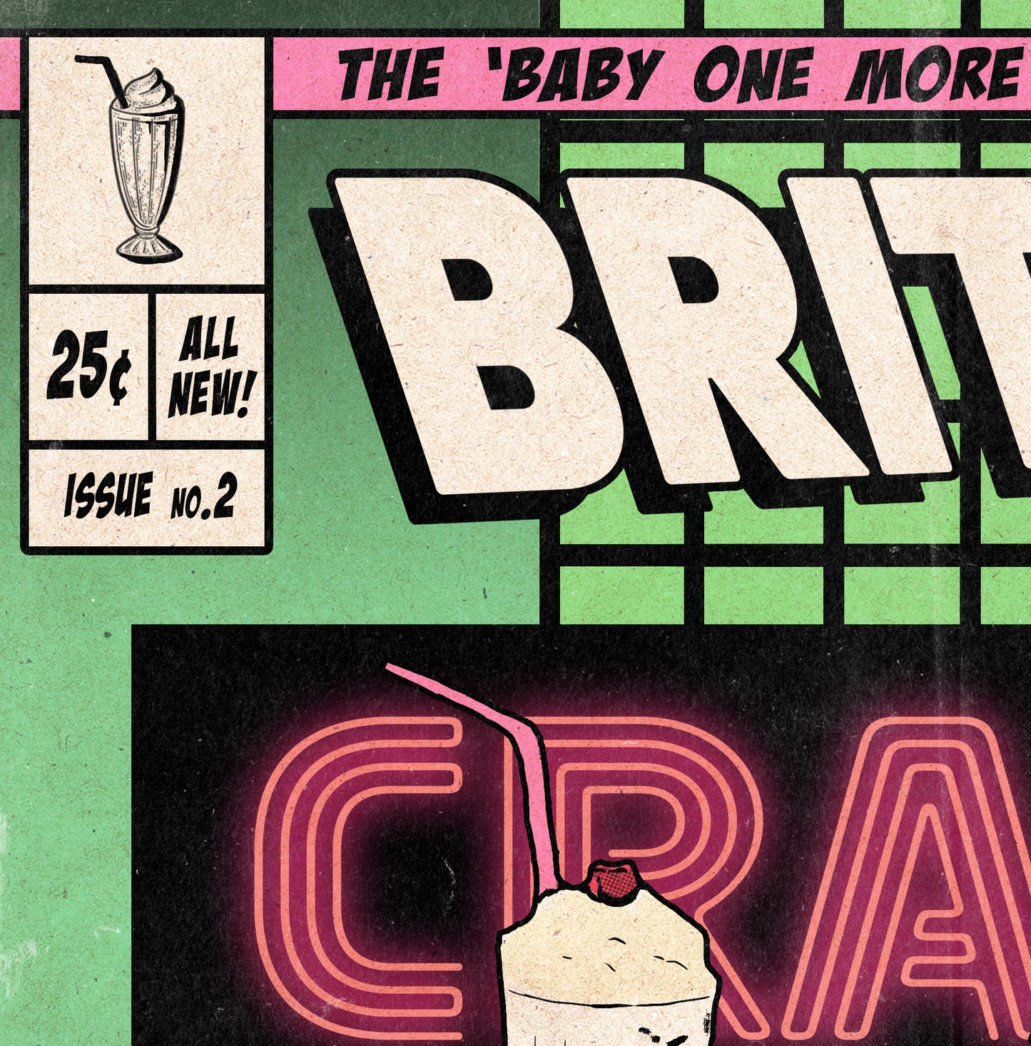 Britney Spears Print - (You Drive Me) Crazy Comic Cover Art