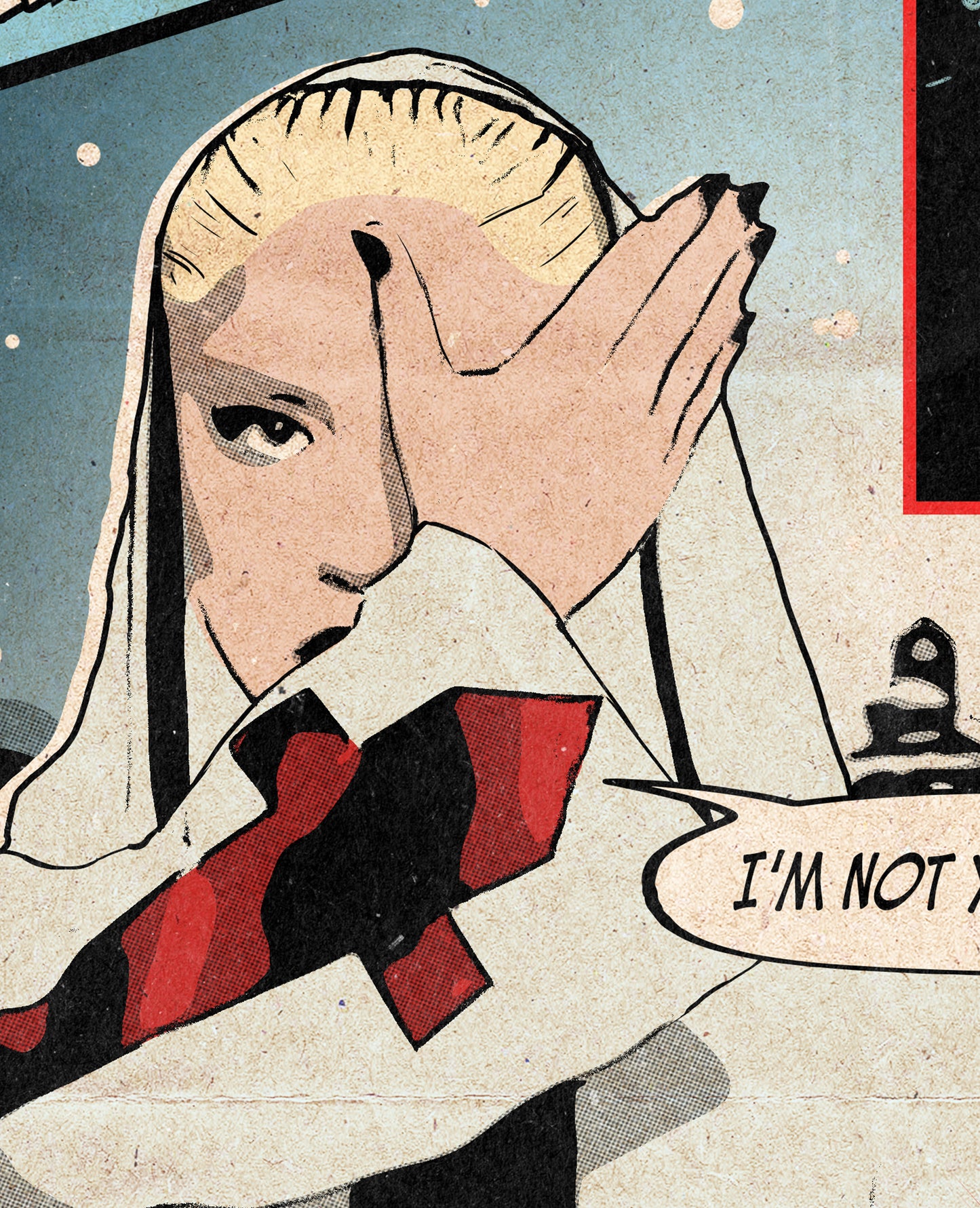 Lady Gaga Print - Alejandro Comic Cover Art