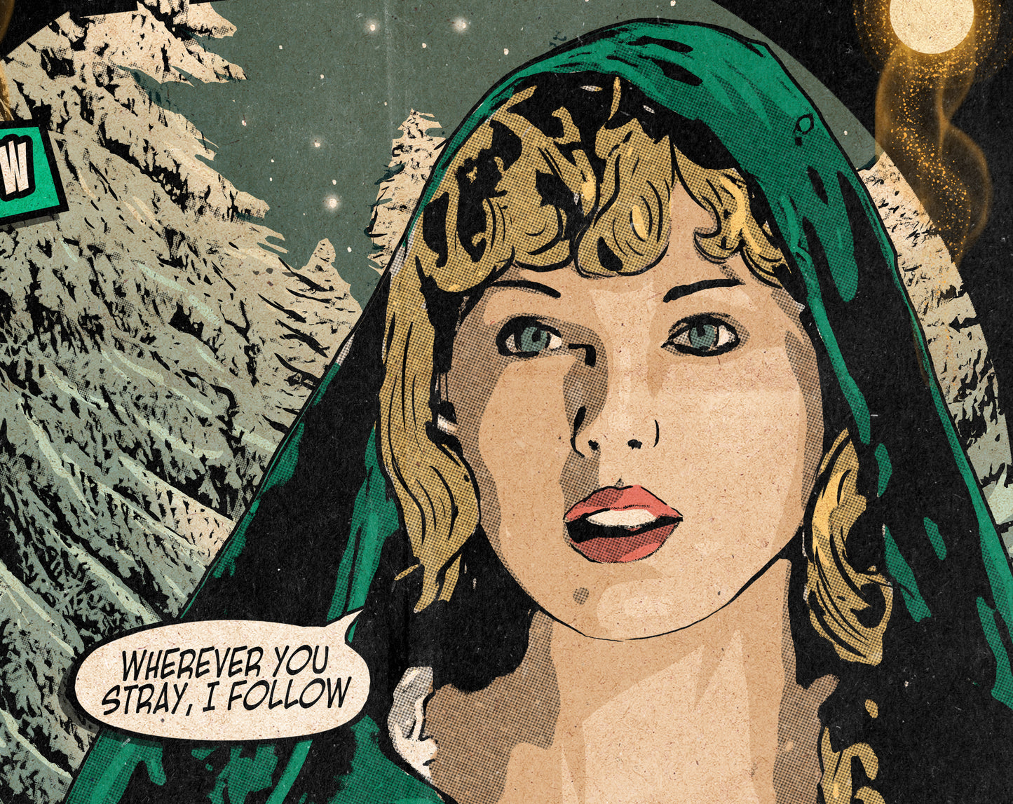 Taylor Swift Print - Willow Comic Cover Art
