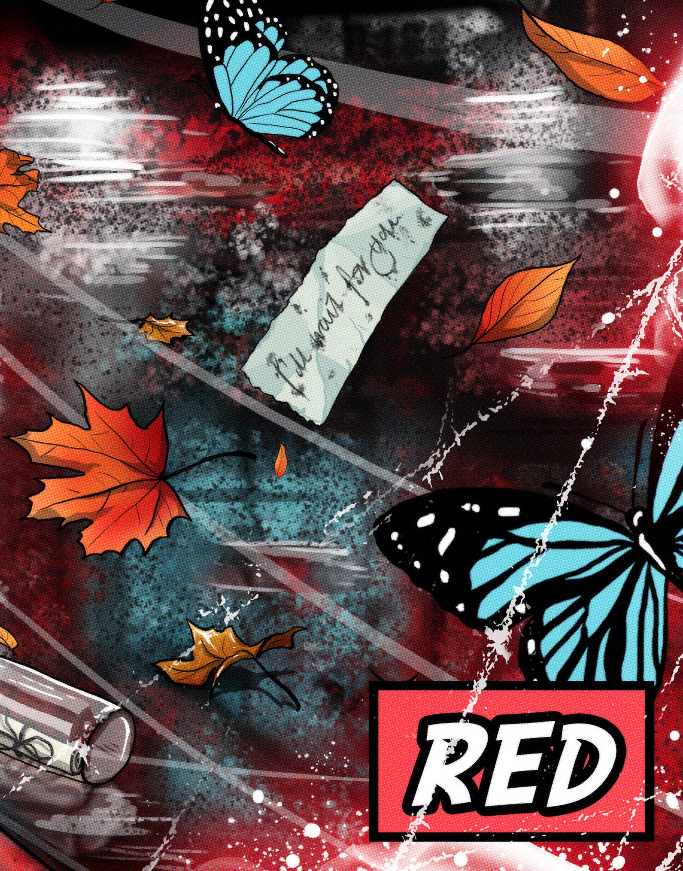 Taylor Swift Print - Red Comic Cover Art