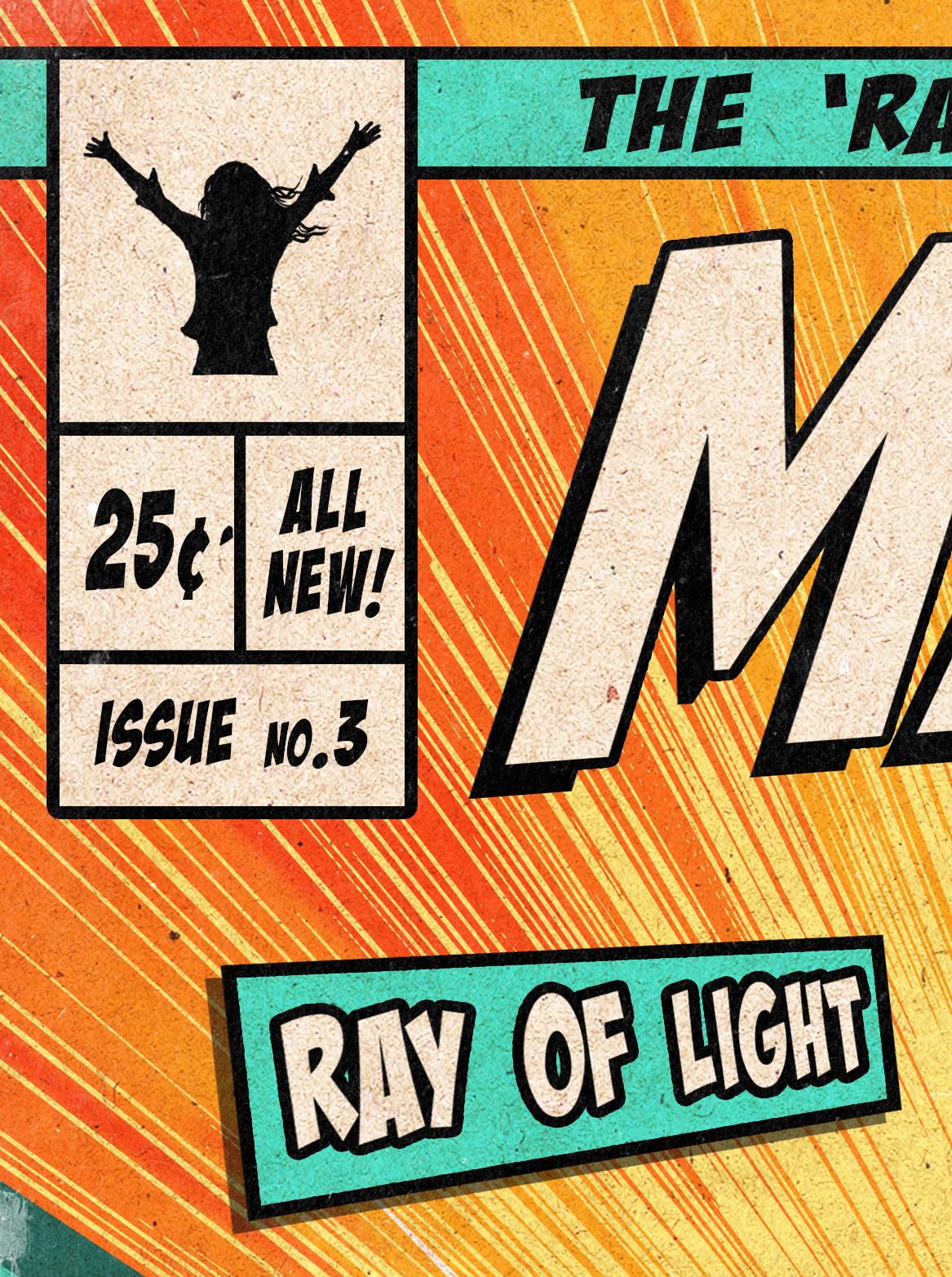 Madonna Print - Ray Of Light Single Comic Cover Art
