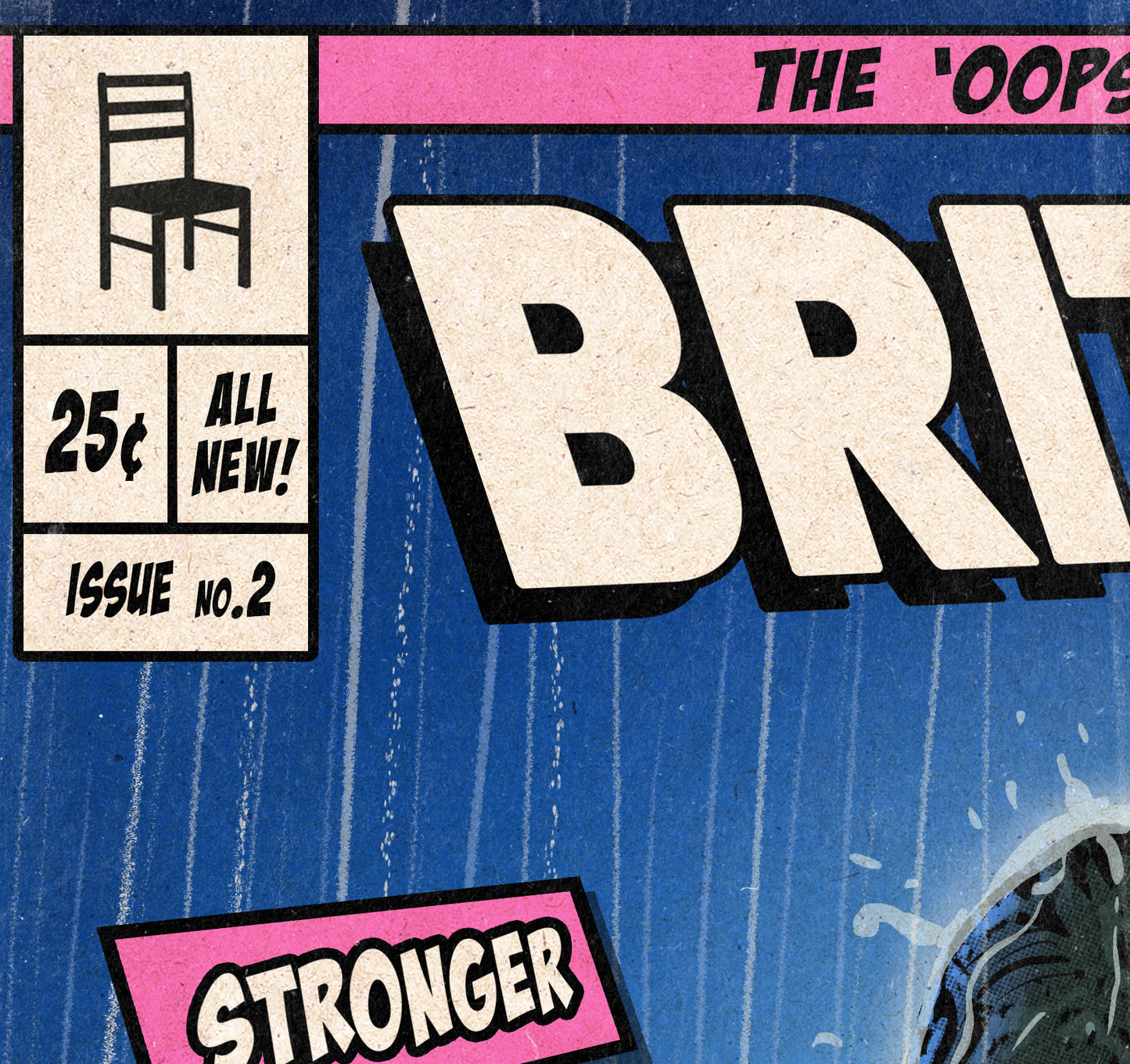 Britney Spears Print - Stronger Comic Cover Art