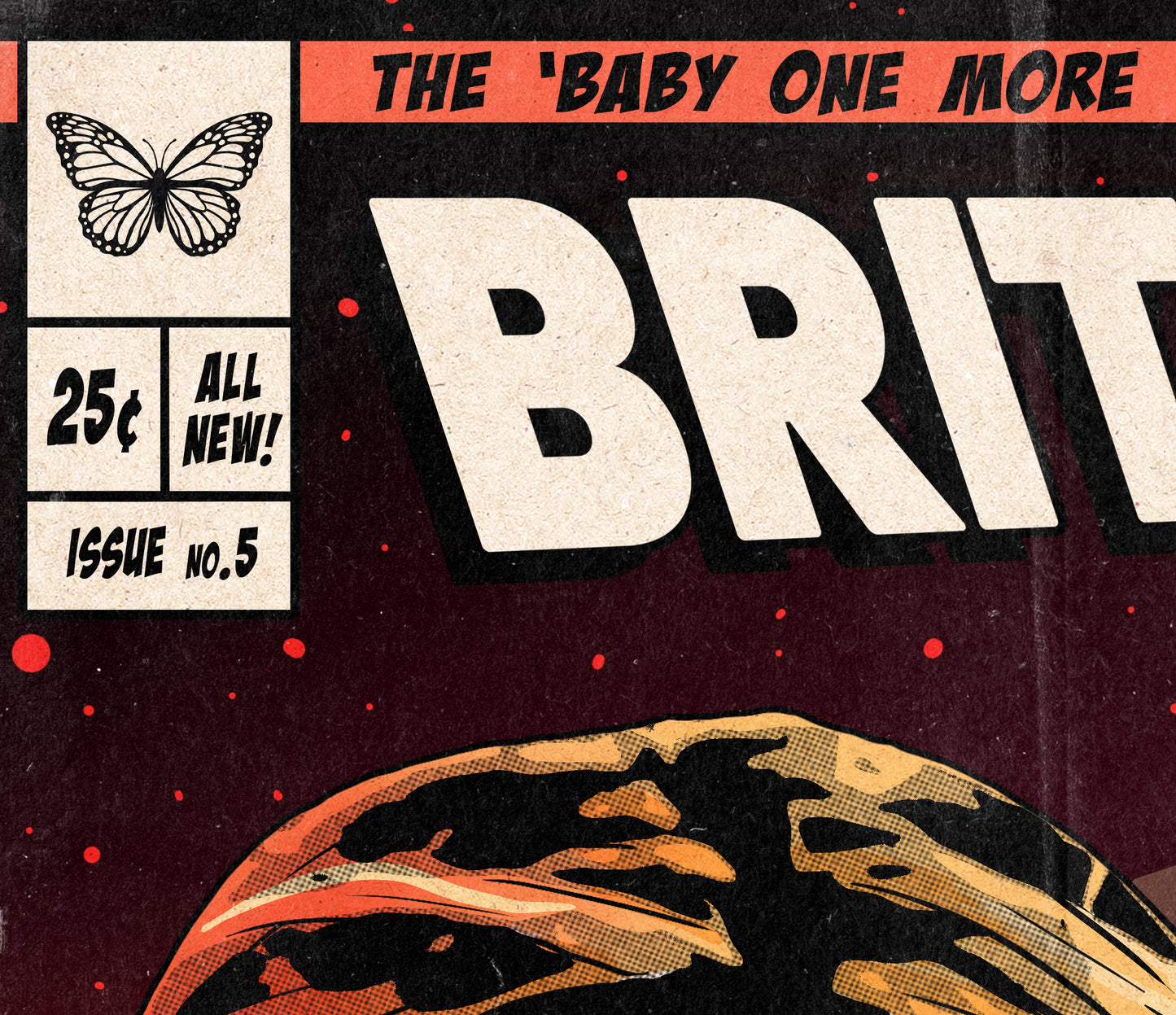 Britney Spears Print - Born To Make You Happy Comic Cover Art
