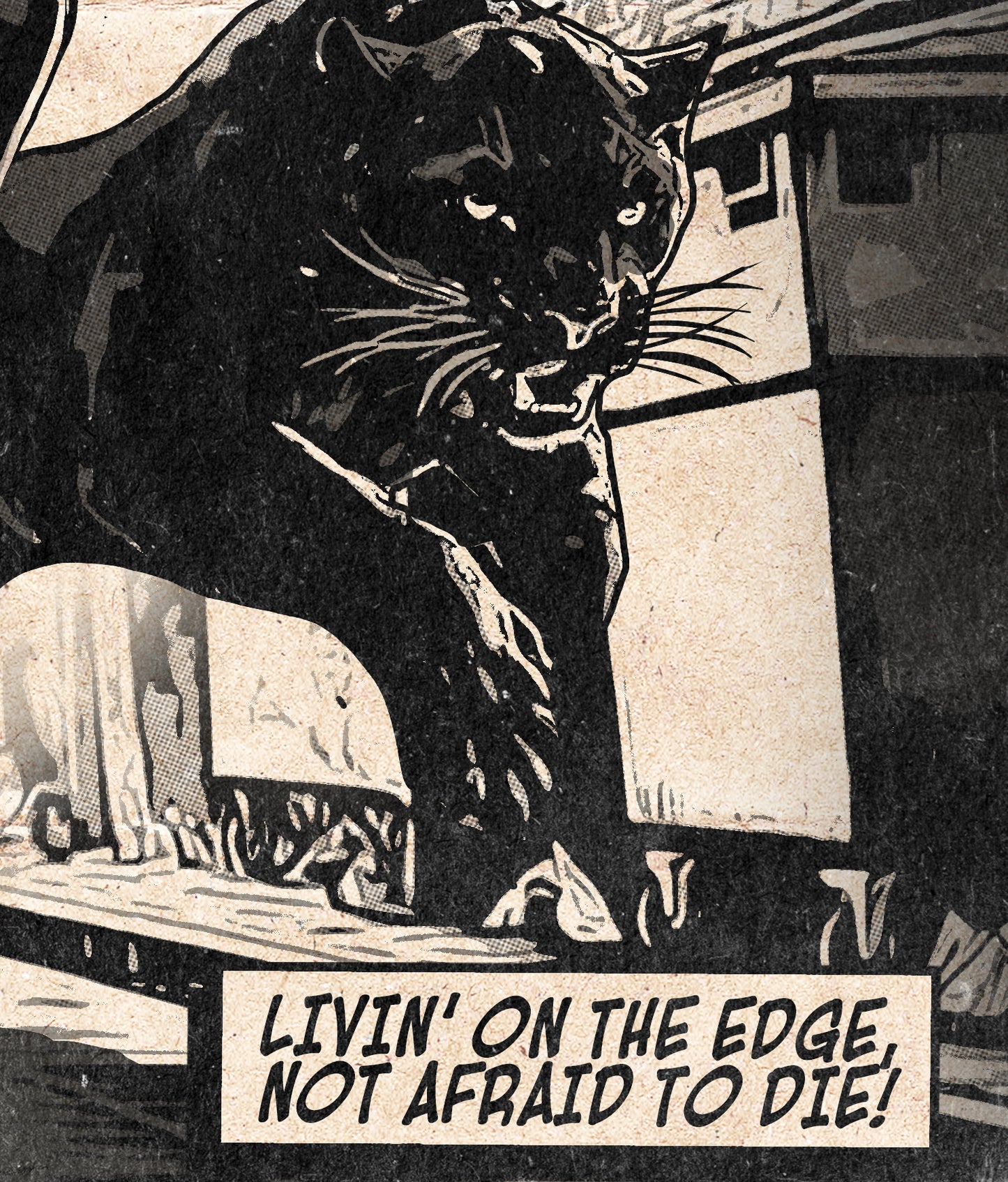 Janet Jackson Print - Black Cat Comic Cover Art
