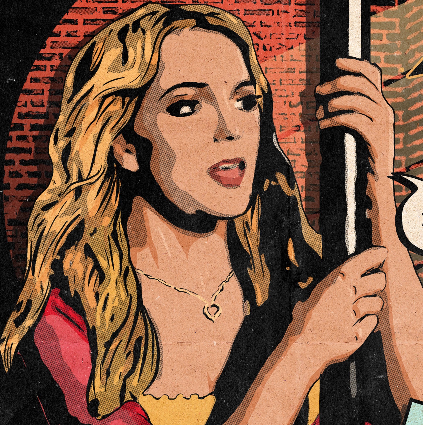Britney Spears Print - Overprotected Comic Cover Art