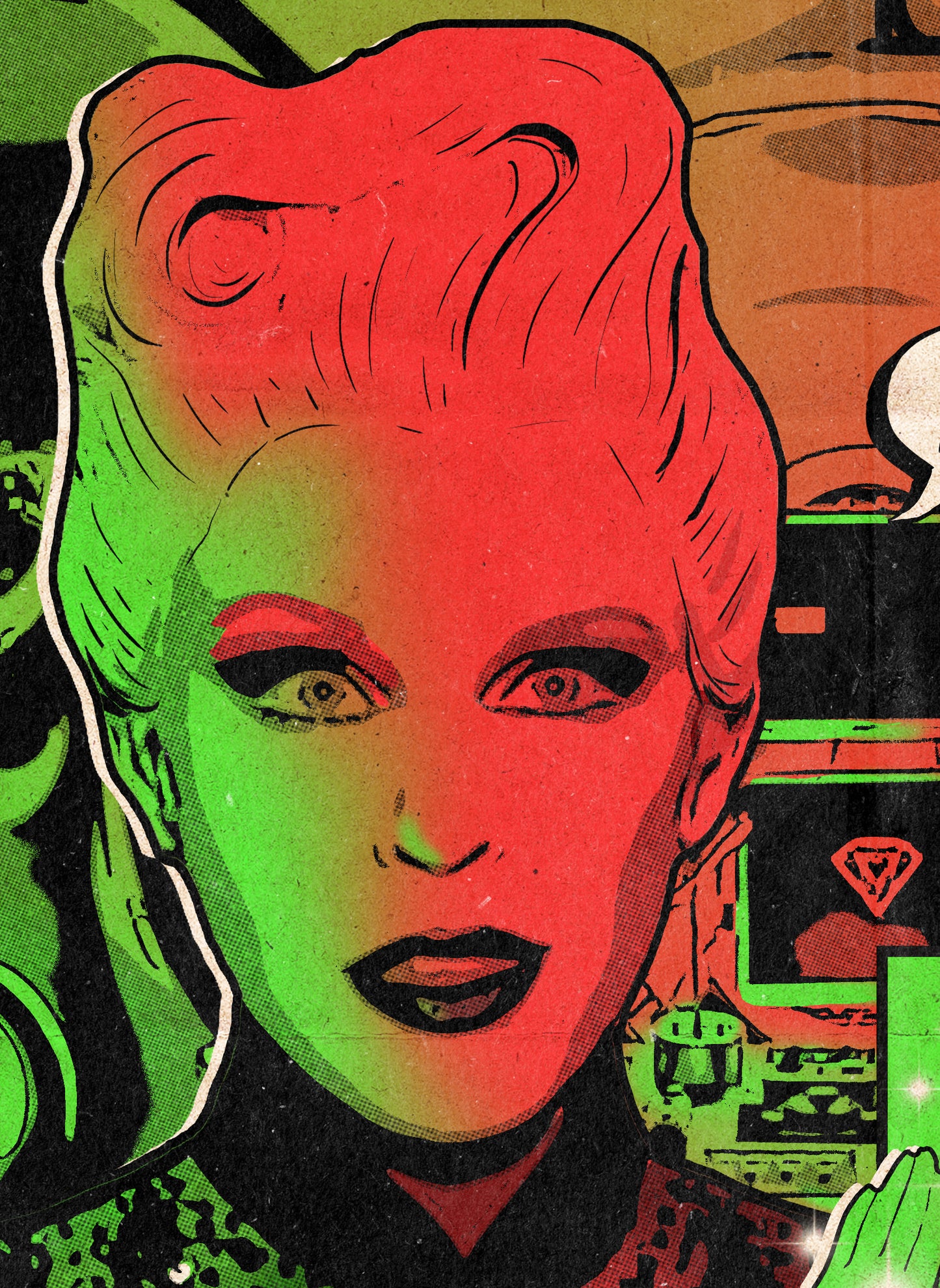 Kylie Minogue Print - Tension Comic Cover Art
