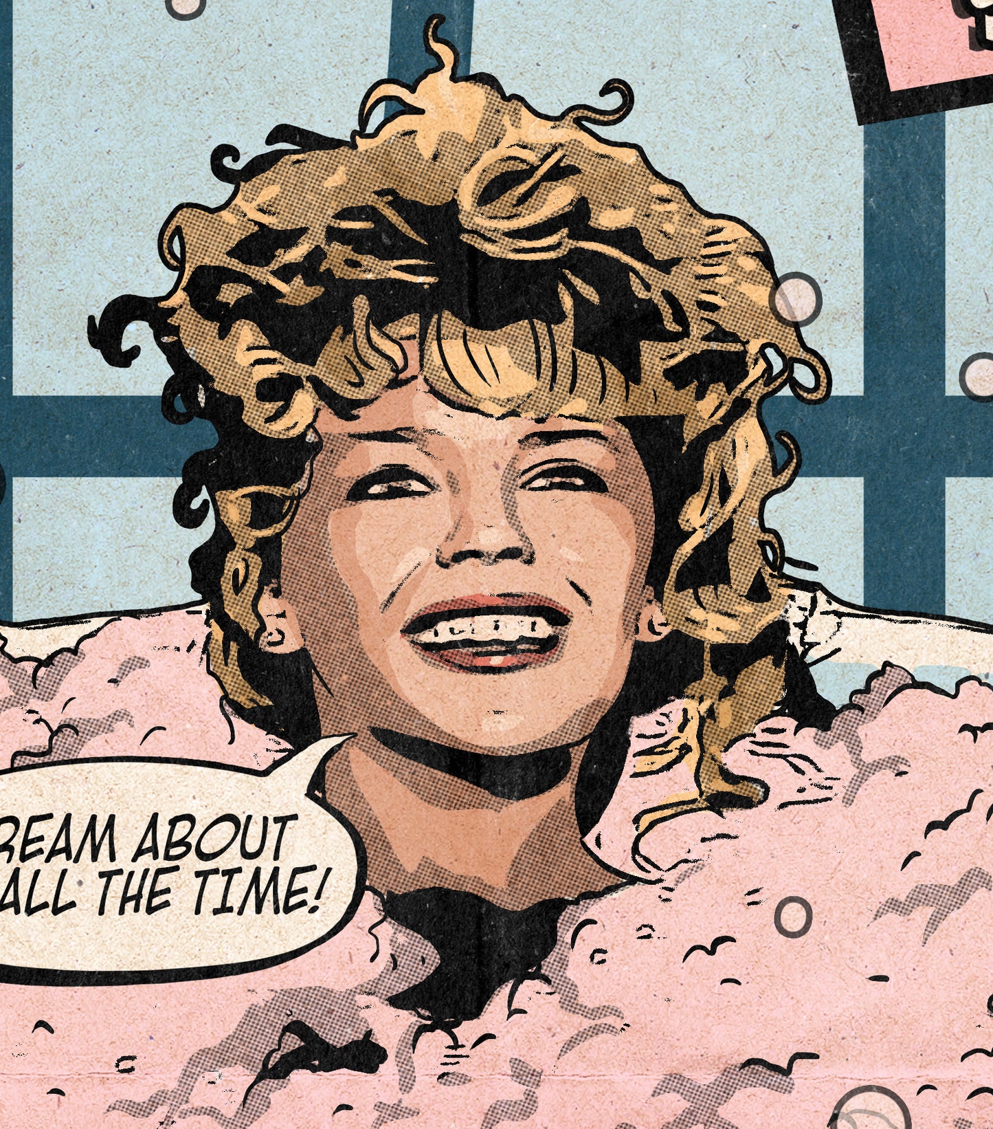 Kylie Minogue Print - I Should Be So Lucky Comic Cover Art