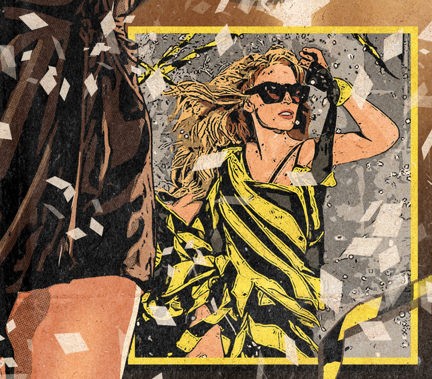 Kylie Minogue Print - Lights Camera Action Comic Cover Art