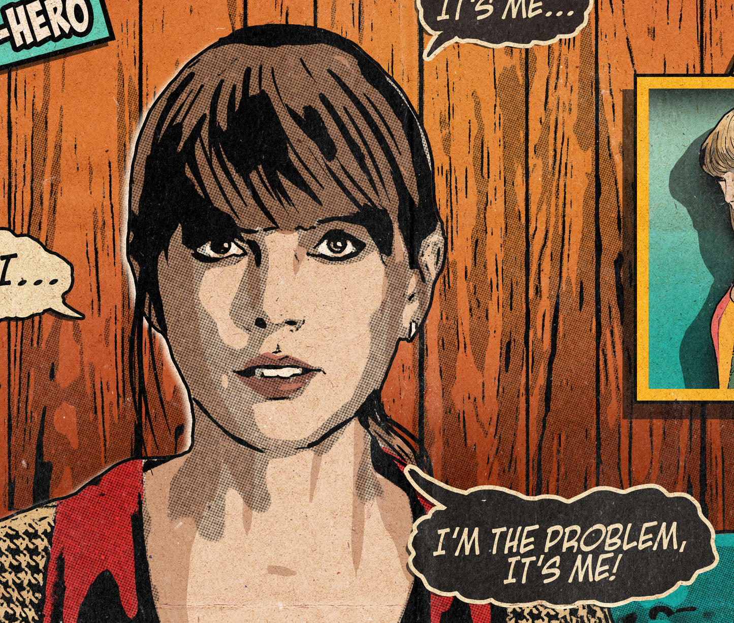 Taylor Swift Print - Anti-Hero Comic Cover Art