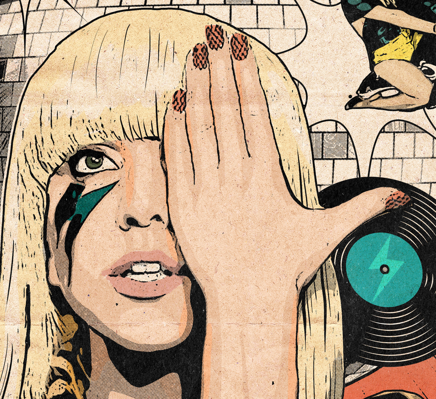 Lady Gaga Print - Just Dance Comic Cover Art