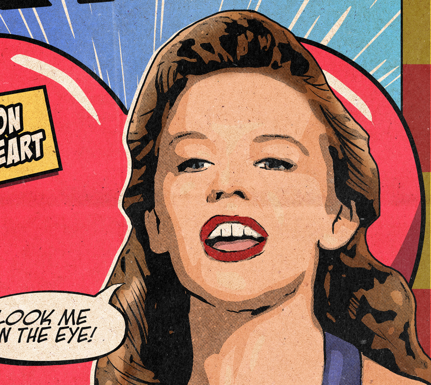 Kylie Minogue Print - Hand On Your Heart Comic Cover Art