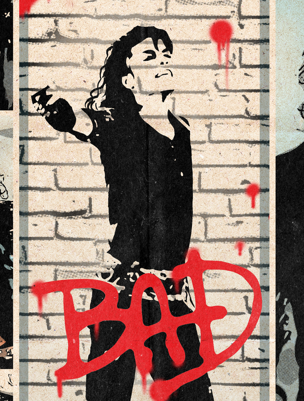 Michael Jackson Print - Bad Comic Cover Art