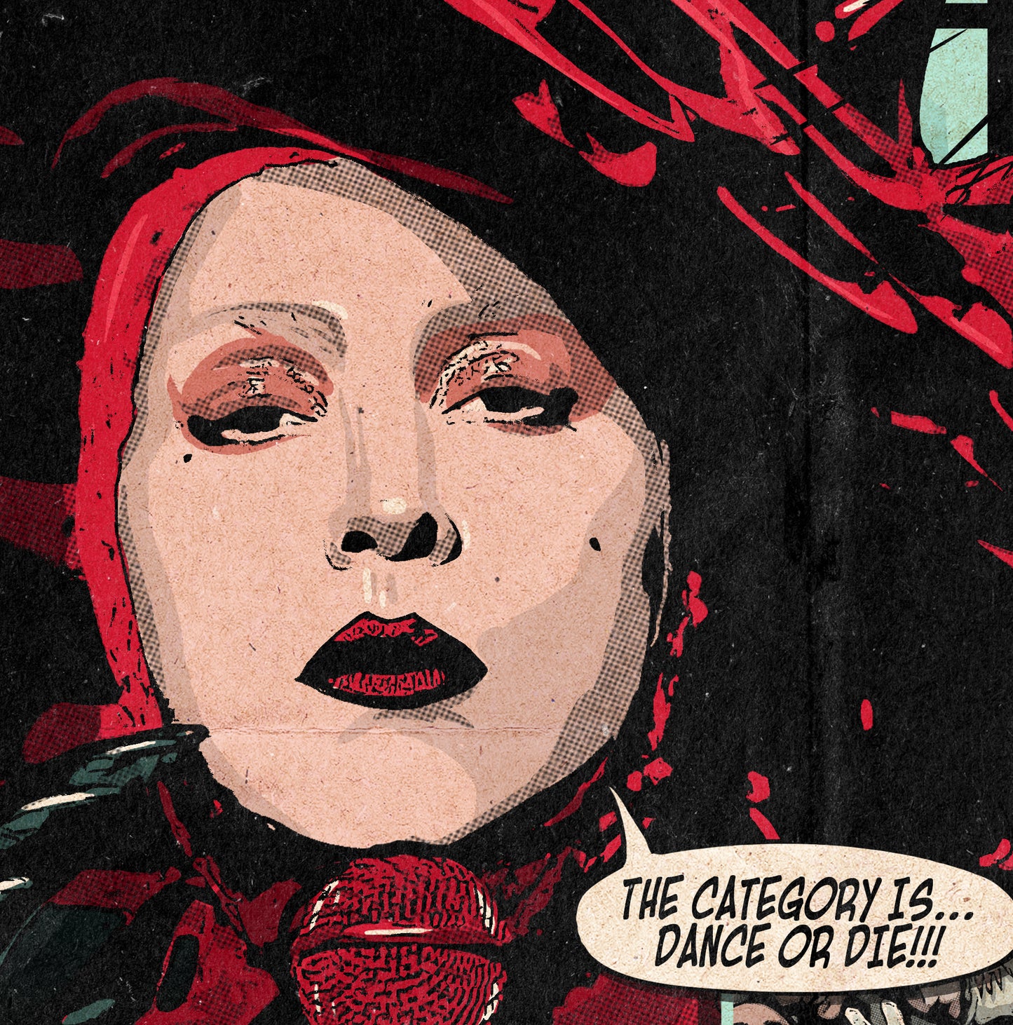 Lady Gaga Print - Abracadabra Comic Cover Art