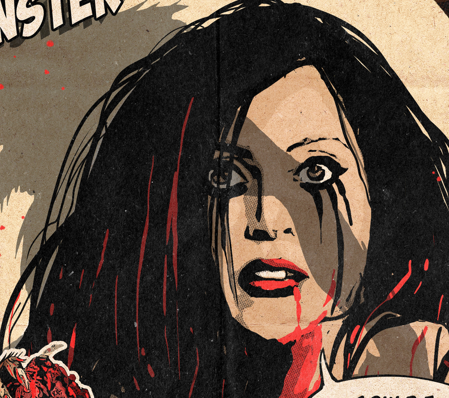 Lady Gaga Print - Monster Comic Cover Art
