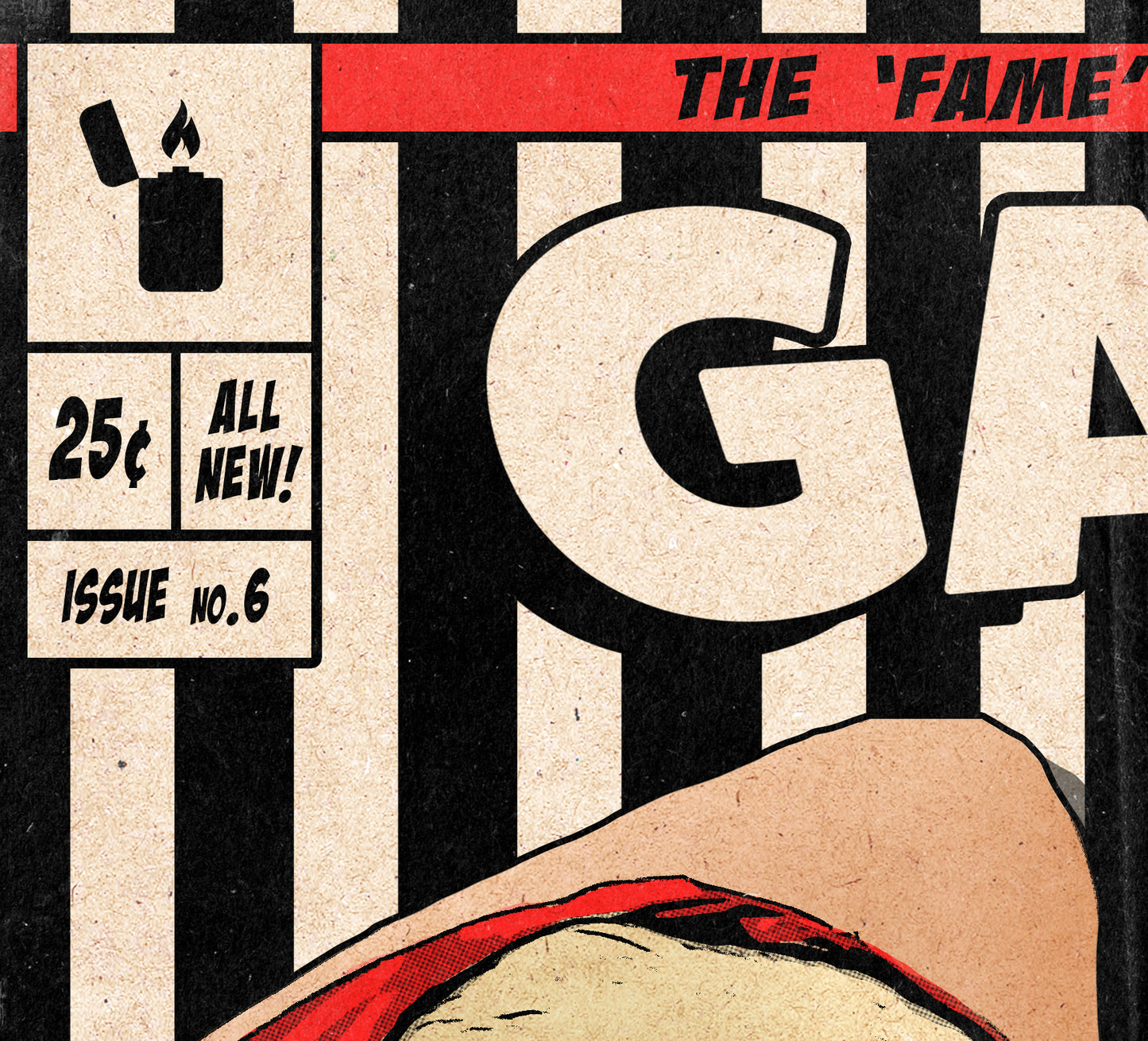 Lady Gaga Print - Beautiful Dirty Rich Comic Cover Art