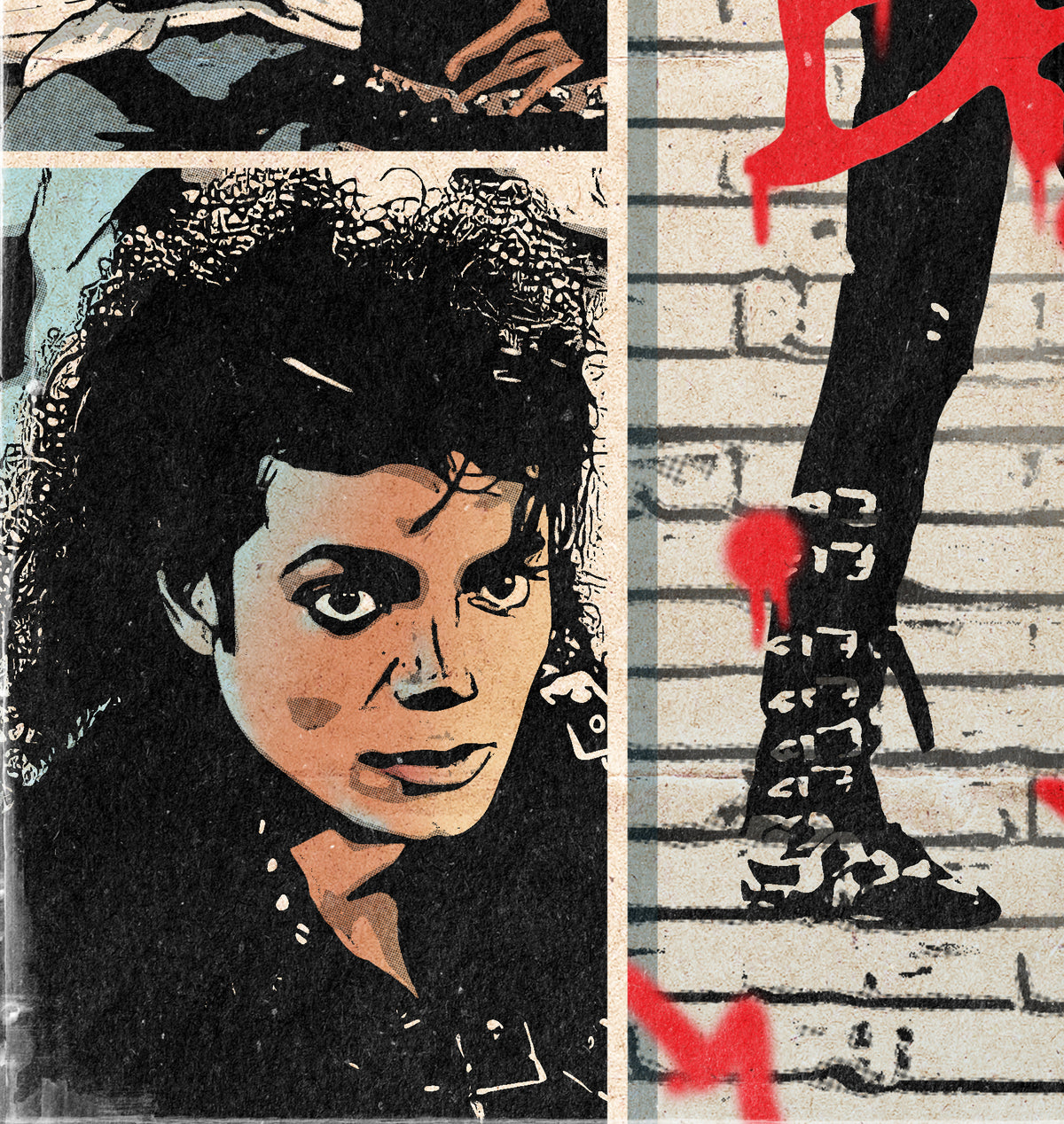 Michael Jackson Print - Bad Comic Cover Art