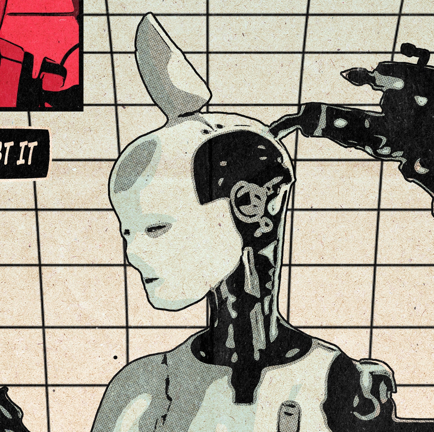 Björk Print - All Is Full Of Love Comic Cover Art