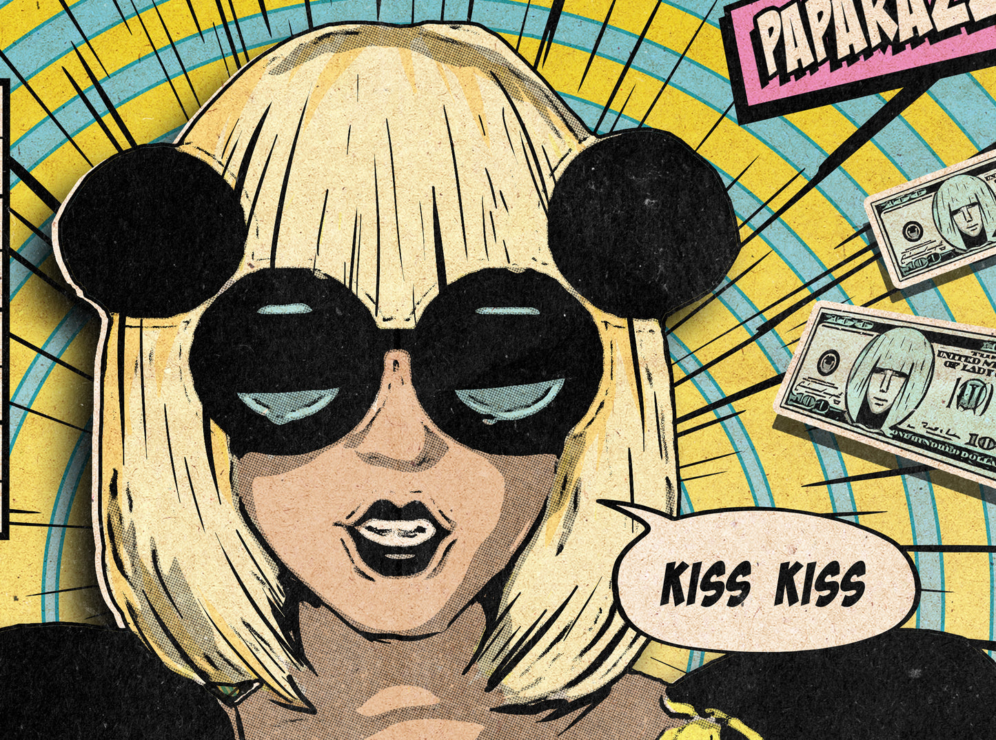Lady Gaga Print - Paparazzi Comic Cover Art