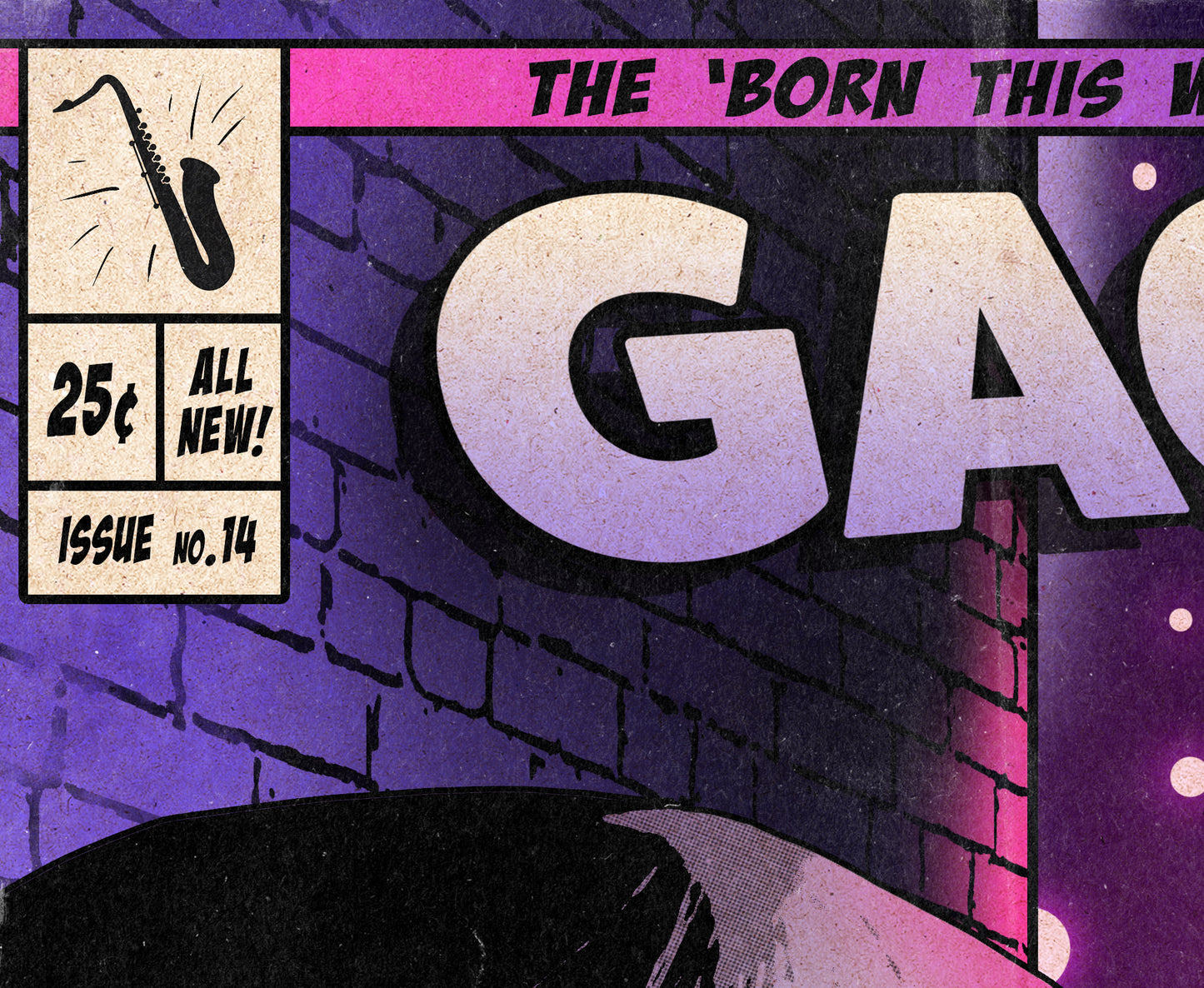 Lady Gaga Print - The Edge Of Glory Comic Cover Art
