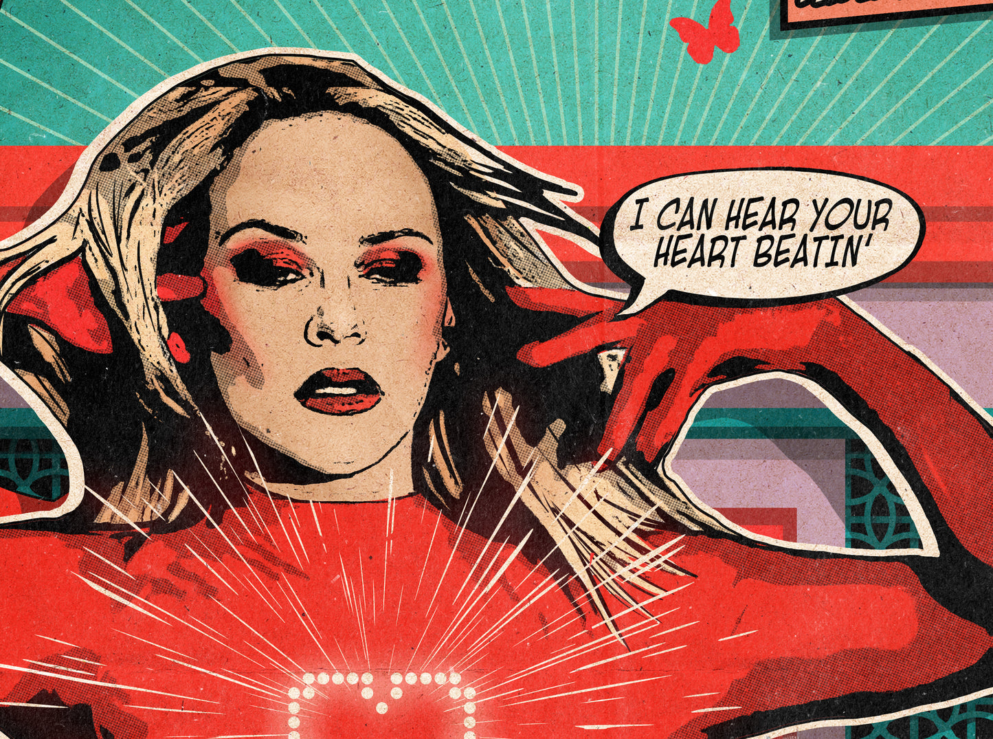 Kylie Minogue Print - Padam Padam Comic Cover Art