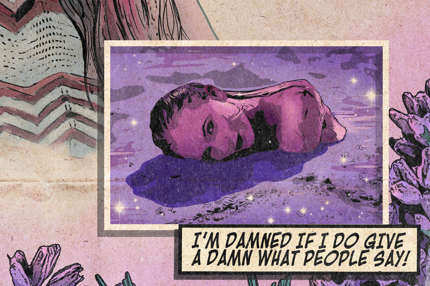 Taylor Swift Print - Lavender Haze Comic Cover Art