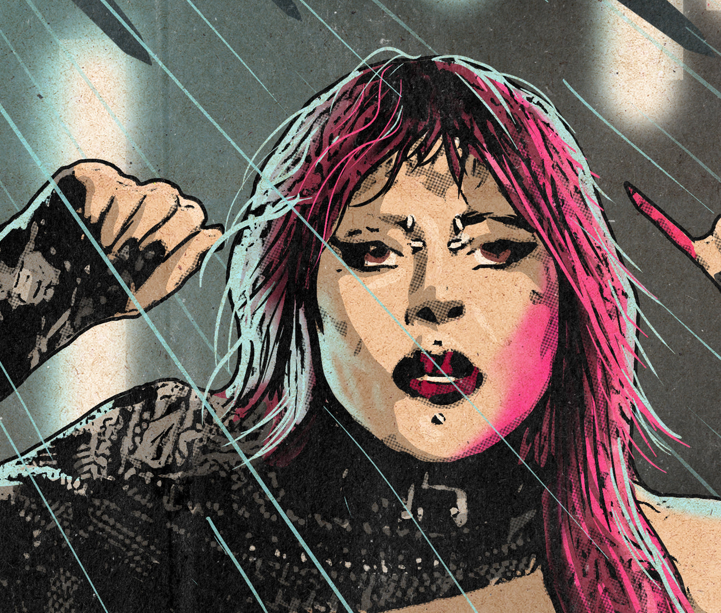 Lady Gaga Print - Rain On Me Comic Cover Art