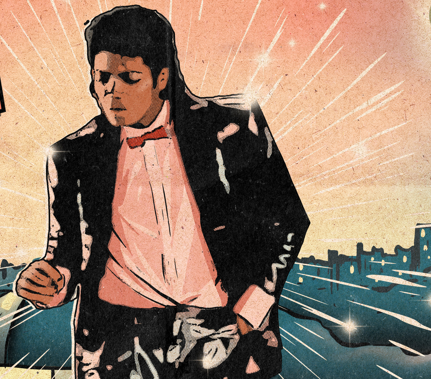 Michael Jackson Print - Billie Jean Comic Cover Art