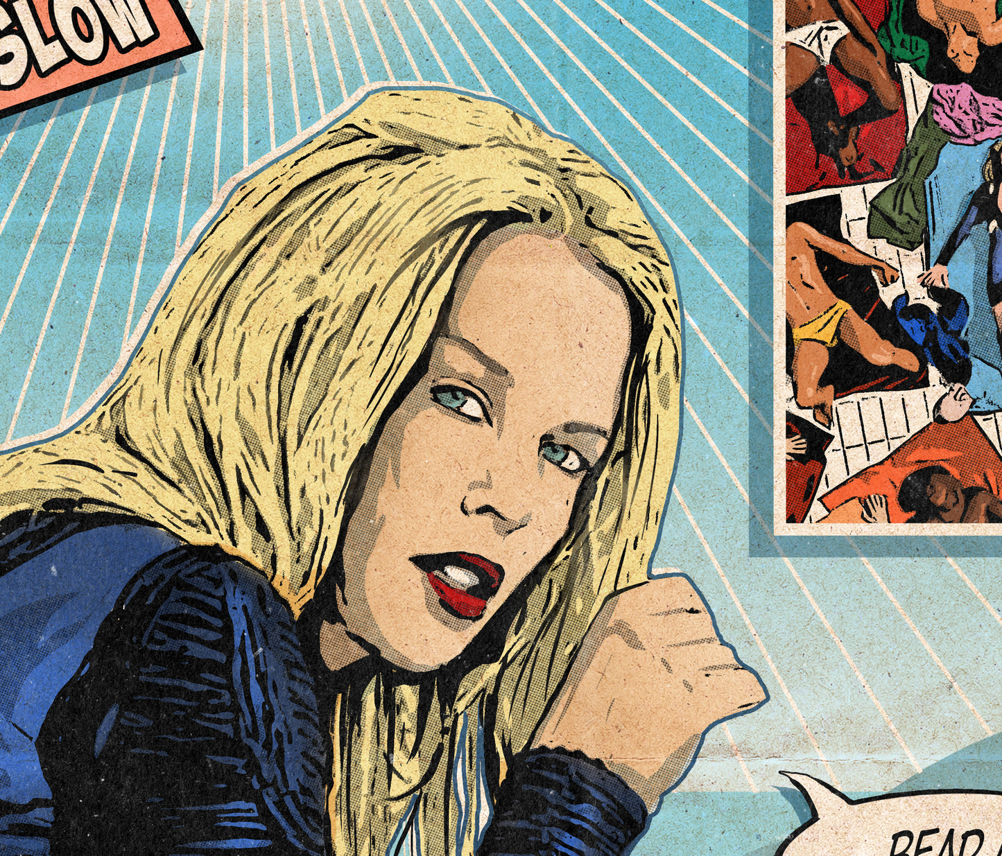 Kylie Minogue Print - Slow Comic Cover Art