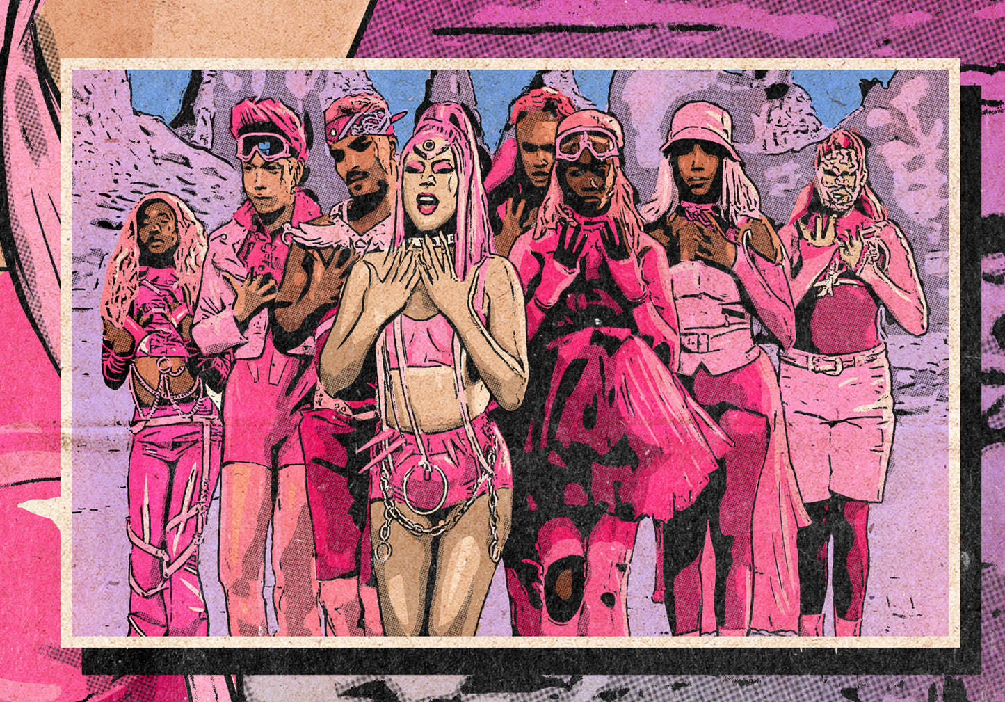 Lady Gaga Print - Stupid Love Comic Cover Art