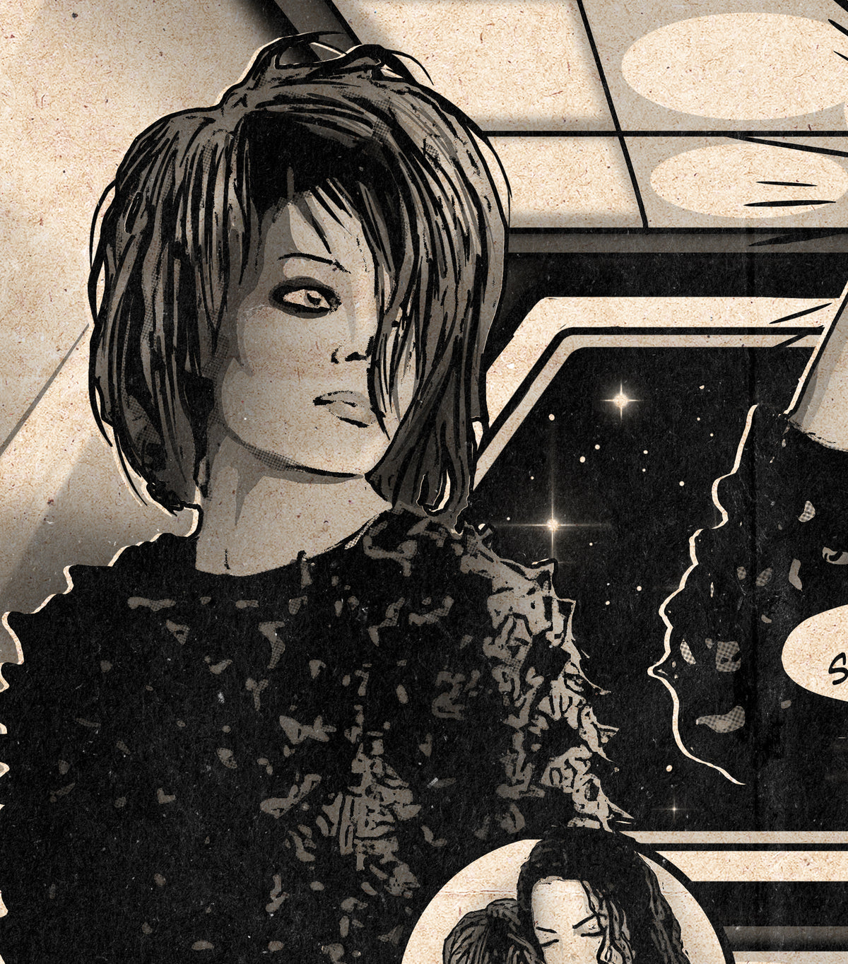 Michael & Janet Jackson Print - Scream Comic Cover Art