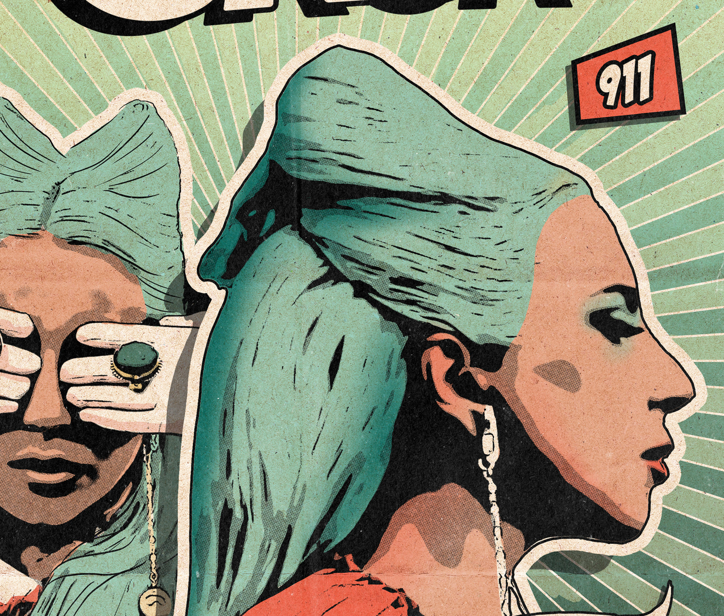 Lady Gaga Print - 911 Comic Cover Art