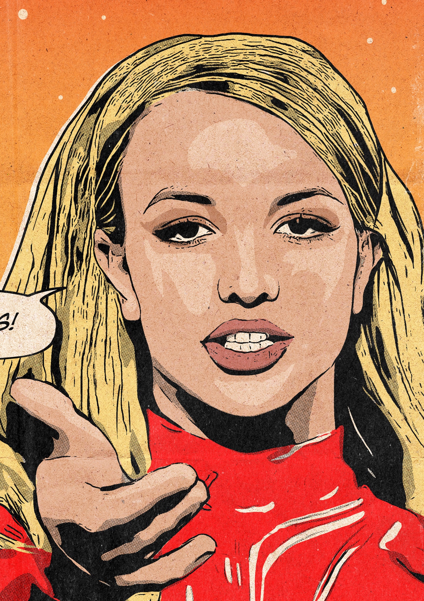 Britney Spears Print - Oops I Did It Again Comic Cover Art