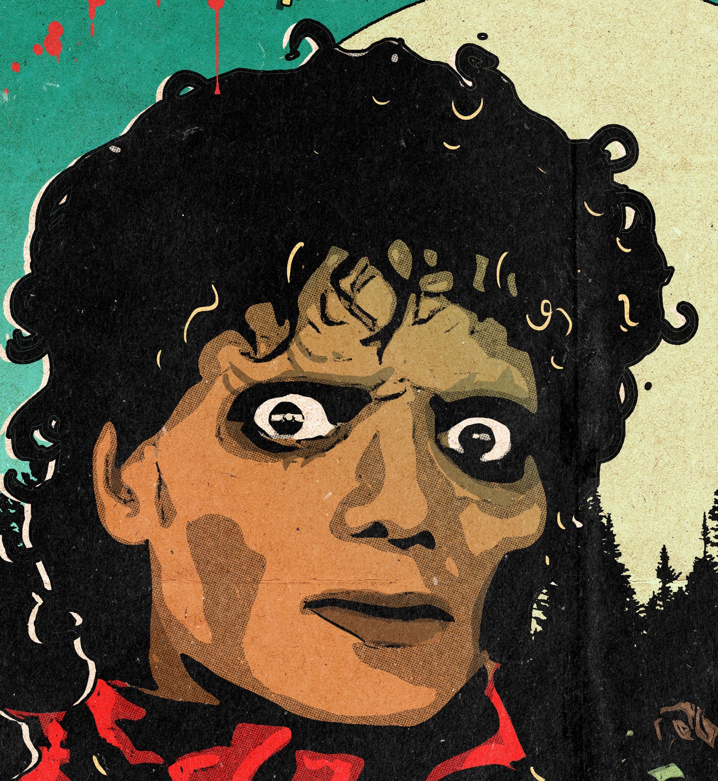 Michael Jackson Print - Thriller Comic Cover Art