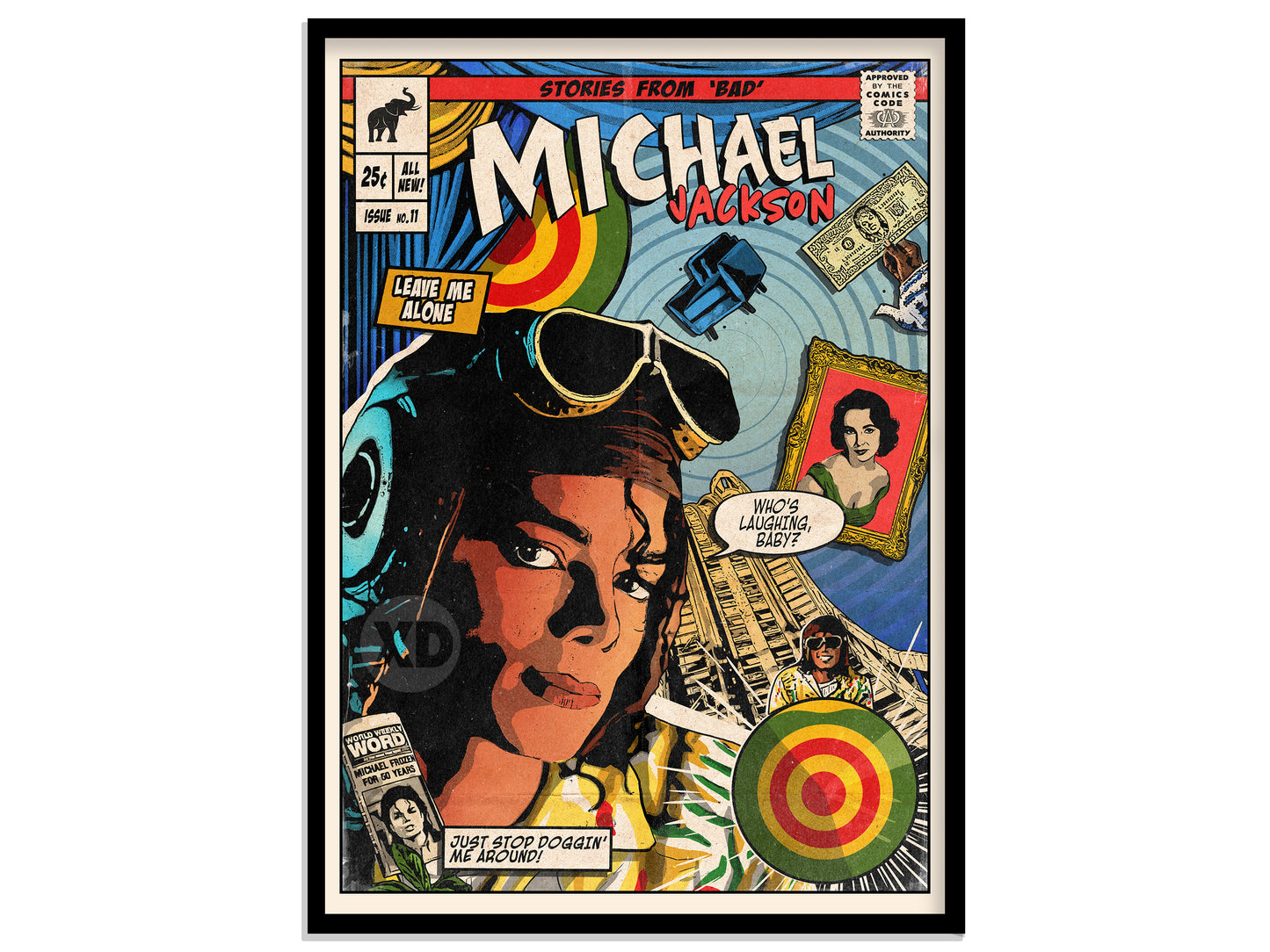 Michael Jackson Print - Leave Me Alone Comic Cover Art