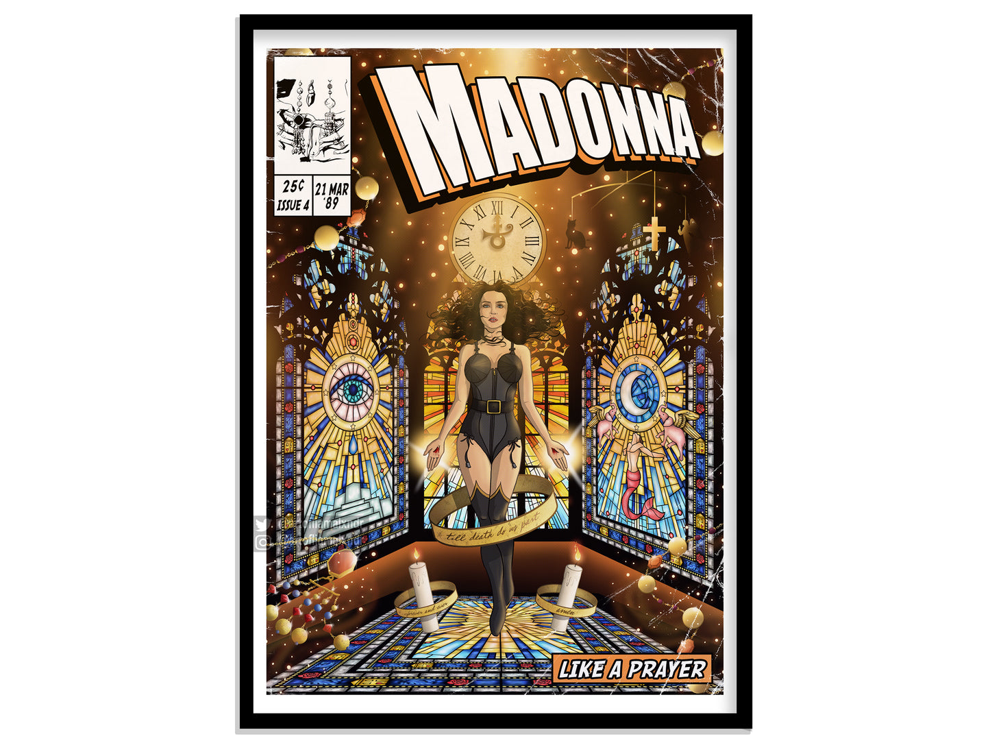 Madonna Print - Like A Prayer Comic Cover Art