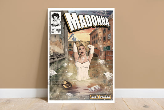 Madonna Print - Like A Virgin Comic Cover Art