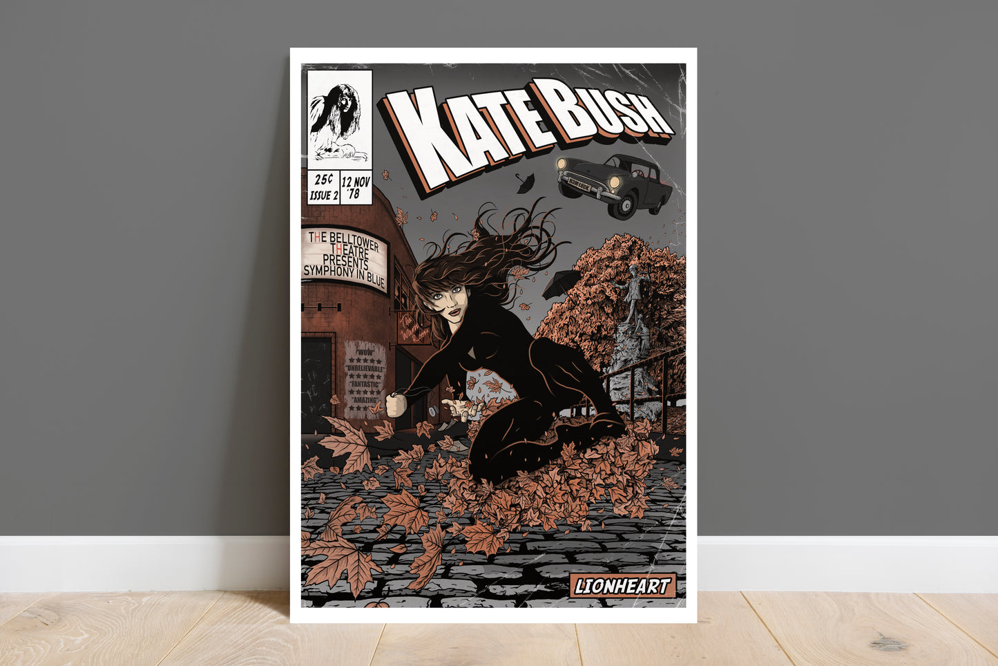 Kate Bush Print - Lionheart Comic Cover Art