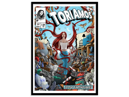 Tori Amos Print - Little Earthquakes Comic Cover Art