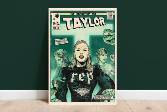 Taylor Swift Print - Look What You Made Me Do Comic Cover Art