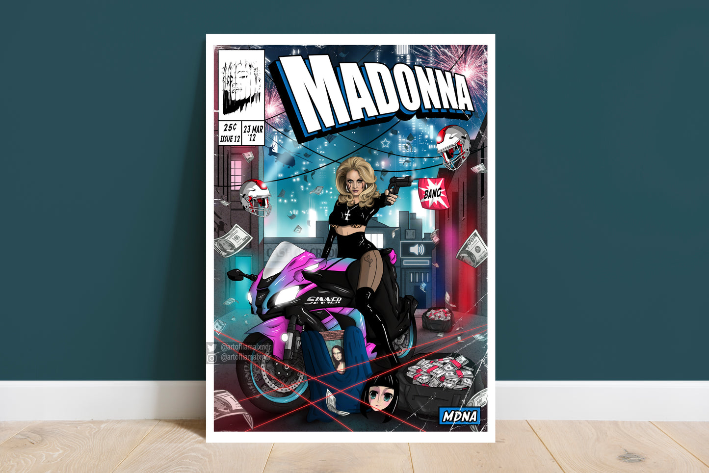 Madonna Album Collection - 14 Comic Cover Art Prints
