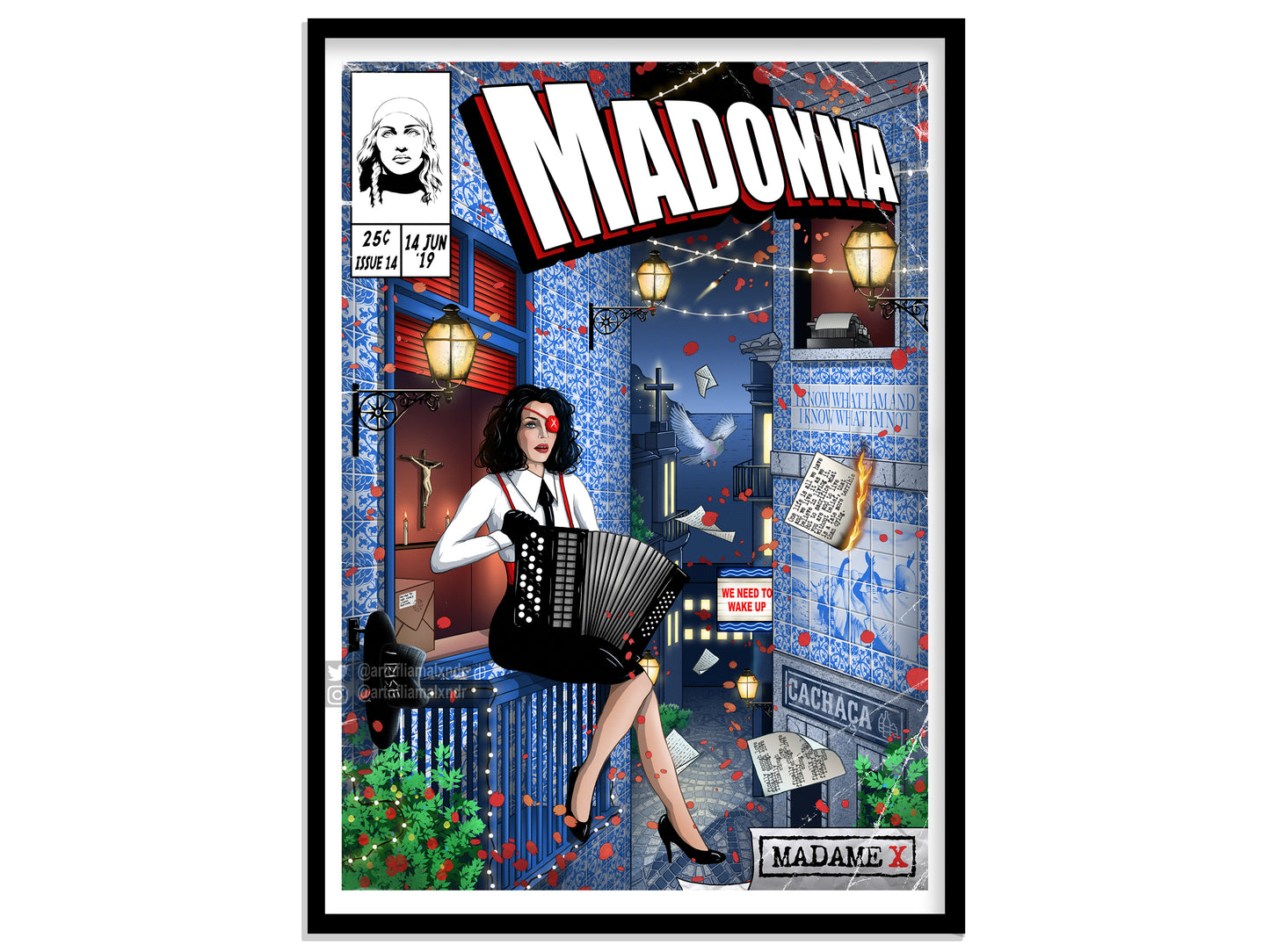 Madonna Print - Madame X Comic Cover Art