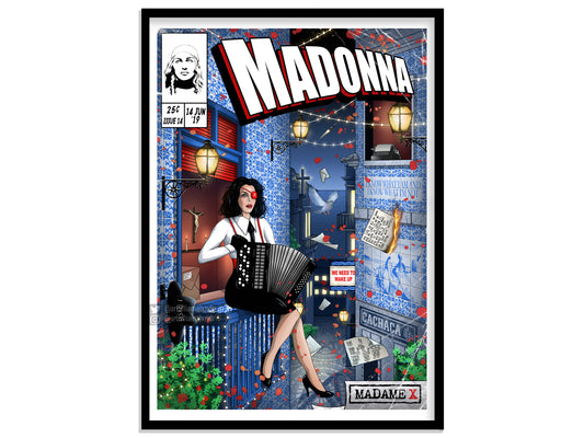 Madonna Print - Madame X Comic Cover Art