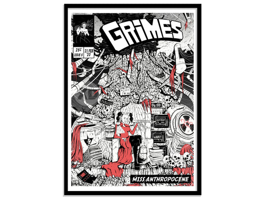 Grimes Print - Miss Anthropocene Comic Cover Art