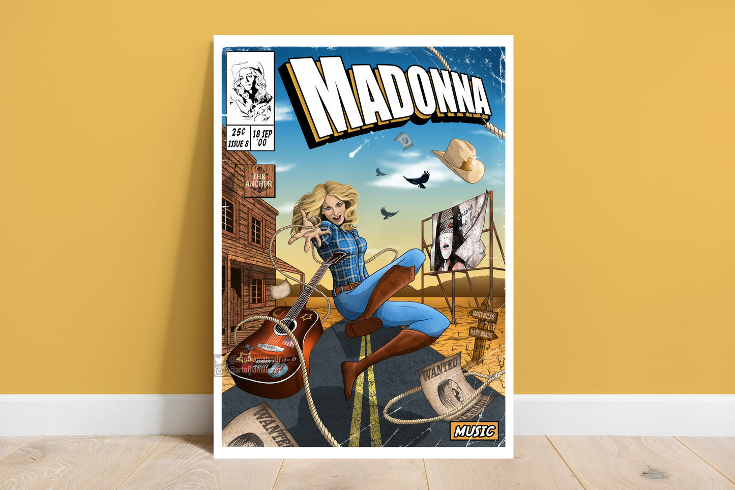 Madonna Print - Music Comic Cover Art